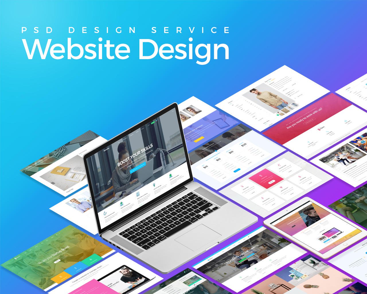 PSD website Design Service